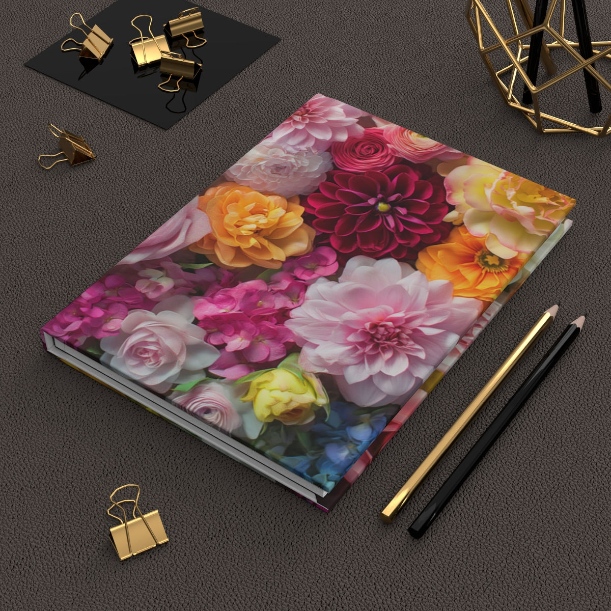 Floral Splendor: Hardcover Journal - Matte Botanical Garden-Inspired Flowers