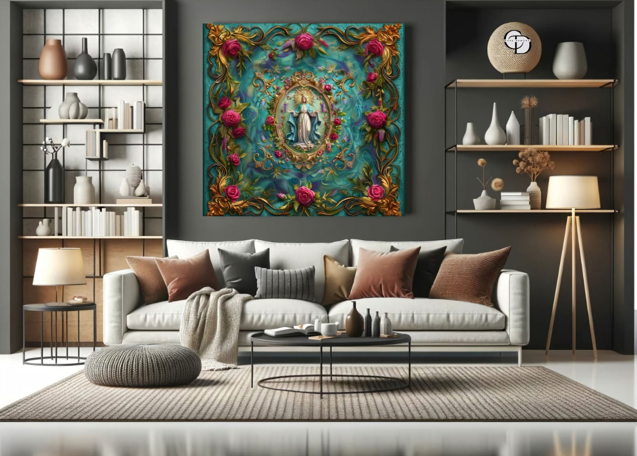 Divine Grace: Miraculous Medal Canvas Art - Religious Canvas - Matte Stretched