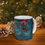 Thumbnail: Vintage Floral Elegance Coffee Mug - Vibrant Flowers on Teal Background