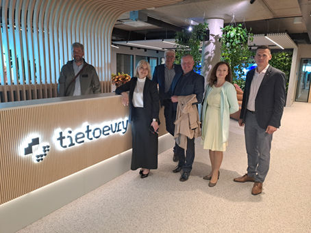 FCCL visits Tietoevry Latvia new office at office complex Verde