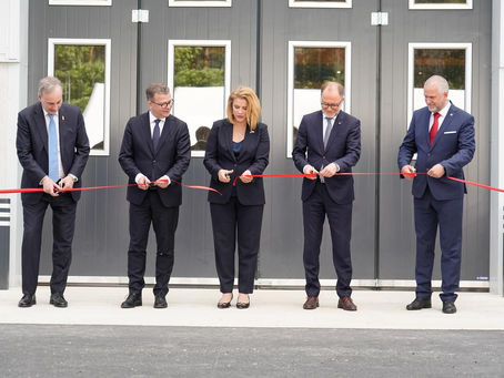 Grand Opening of the Patria 6x6 armoured vehicle production facility in Valmiera