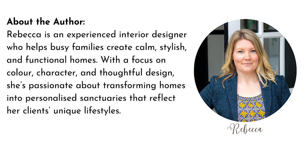 A bio and image about Rebecca Bailey-Price, interior designer at Bailey&CO Interior Design