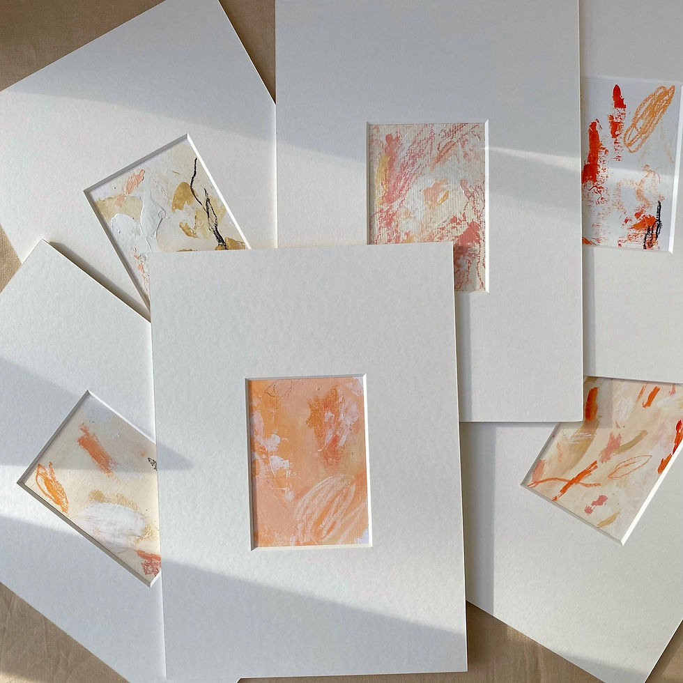 Thumbnail: 'Spring Mornings' - mini abstract paper study
