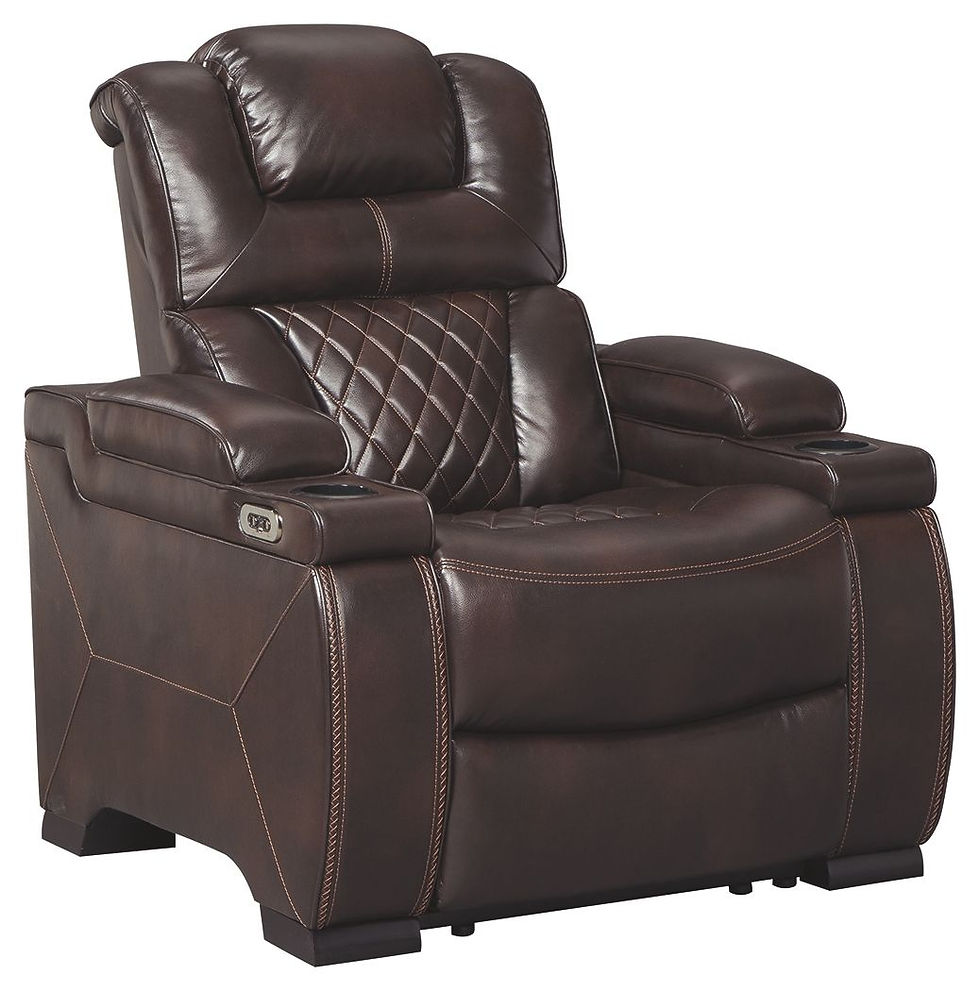 Warnerton - Chocolate - PWR Recliner/ADJ Headrest