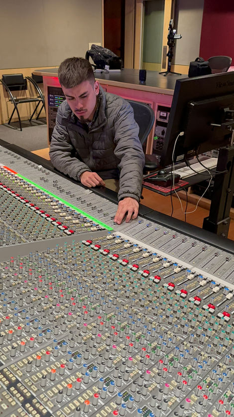 Mixing at Luminous Recording Studio where they Recording "Ice Ice Baby"