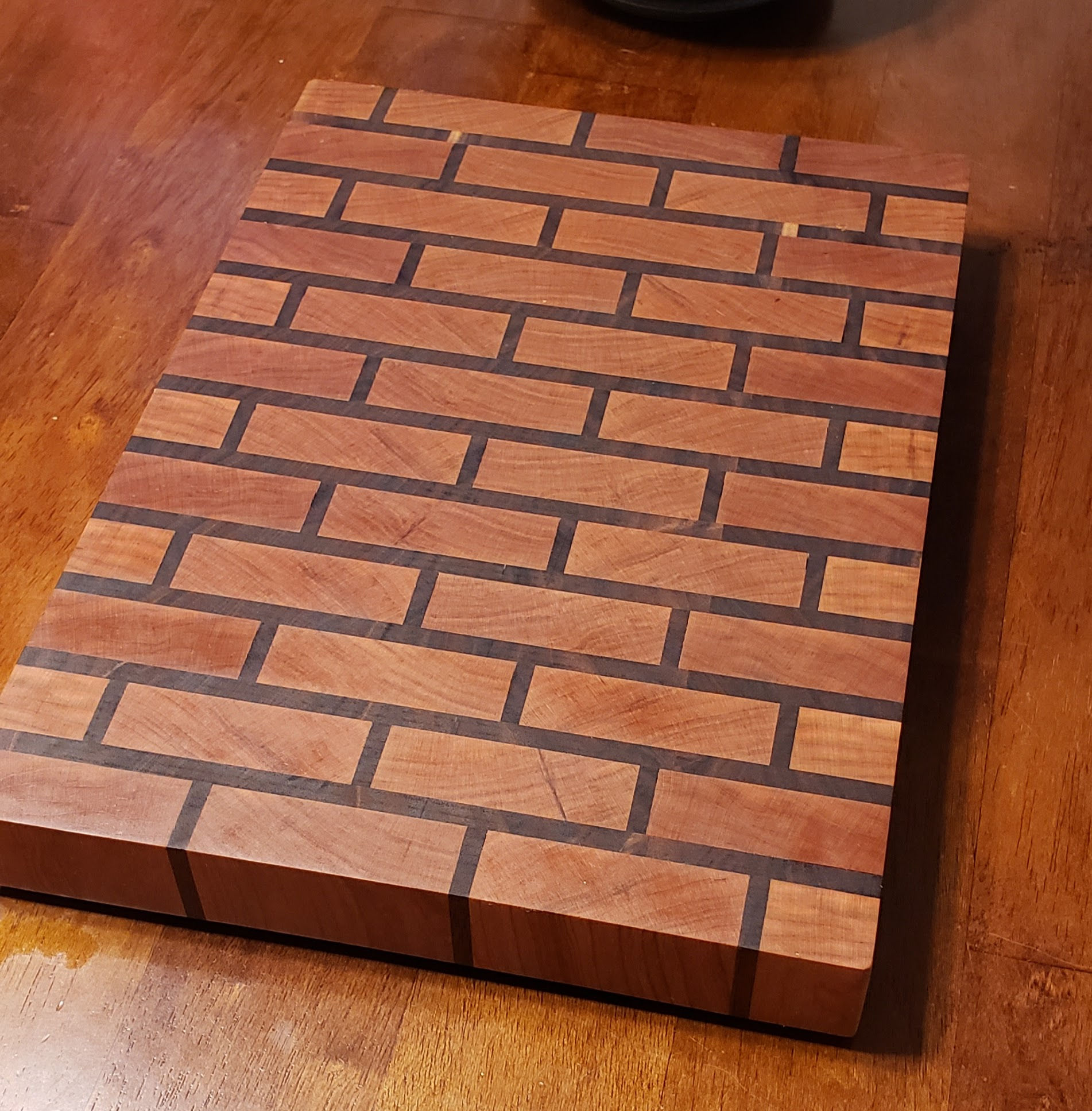 Brick Pattern End Grain Cutting board