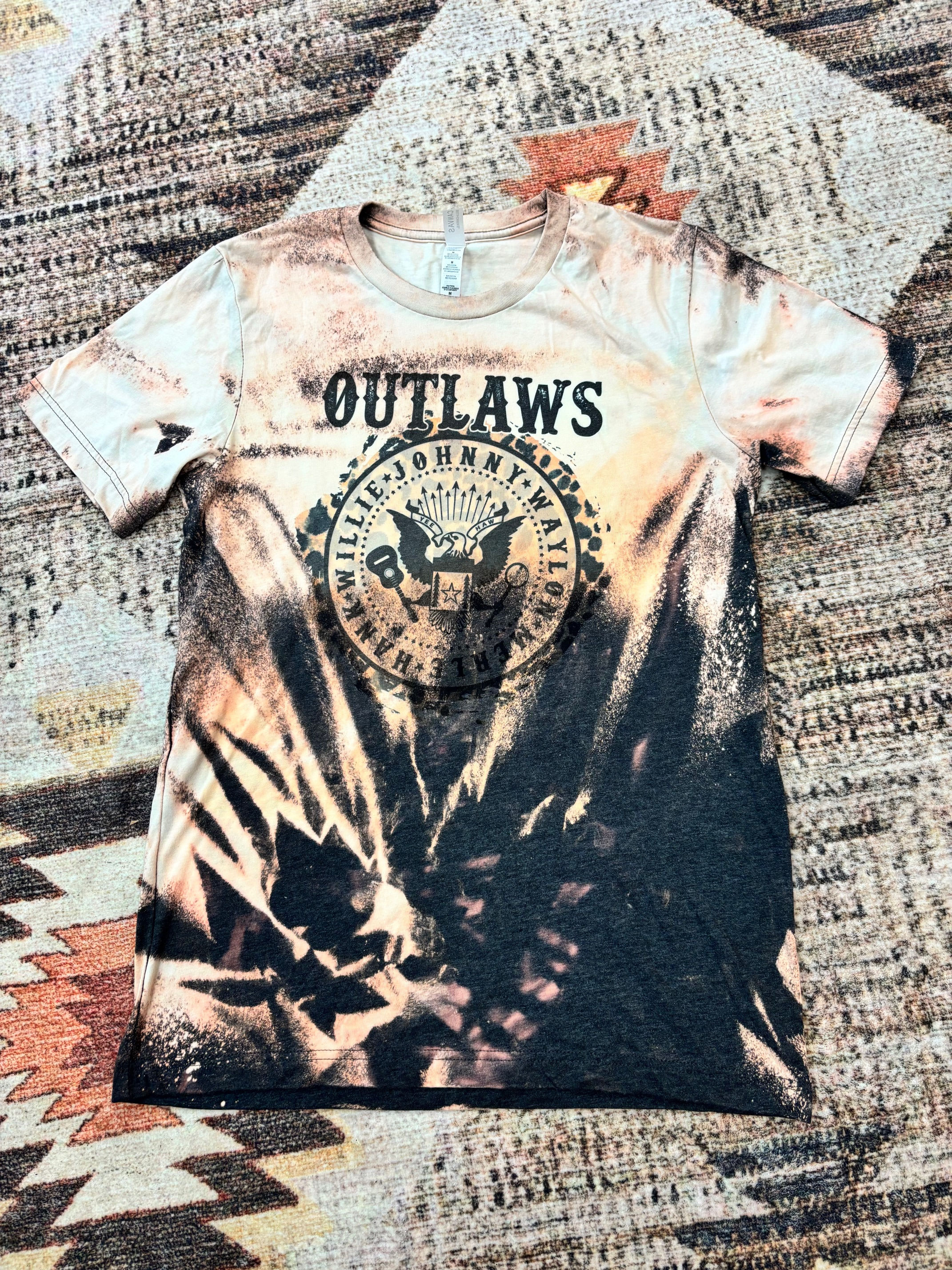 Outlaws Acid Washed Tee