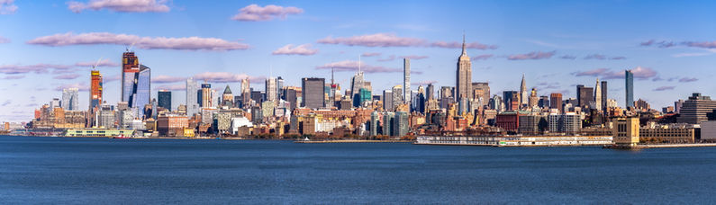 Midtown Manhattan von New Jersey fotografiert.