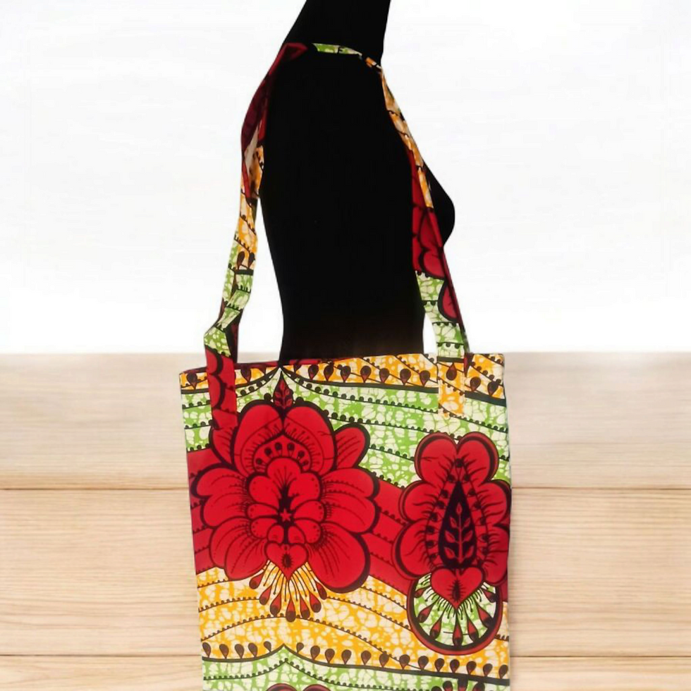 Handmade African tote 