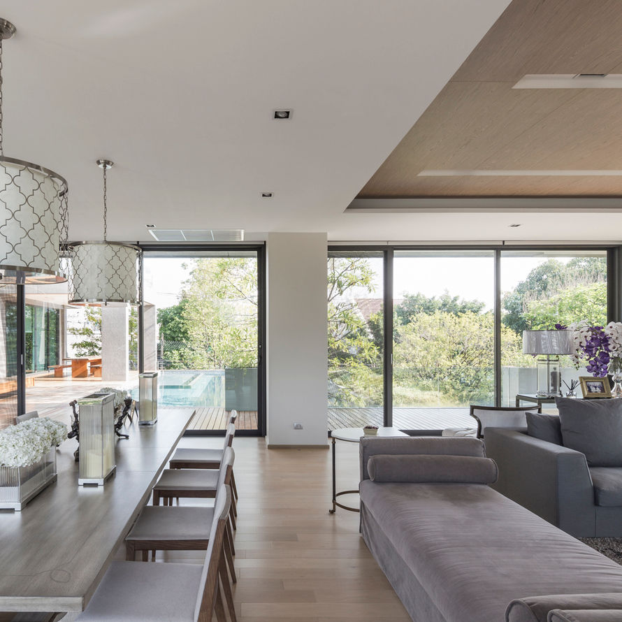 ผลงานการติดตั้งประตูหน้าต่างอลูมิเนียม ABANDW