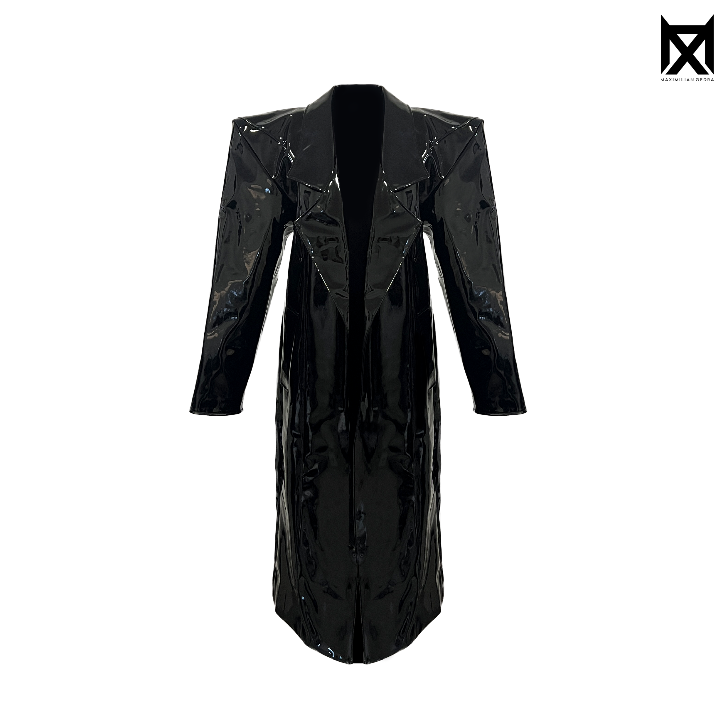 BLACK VINYL COAT