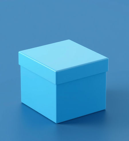Abstract blue box