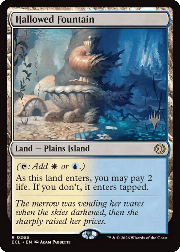 Hallowed Fountain - PECL - 265p - NM - MTG