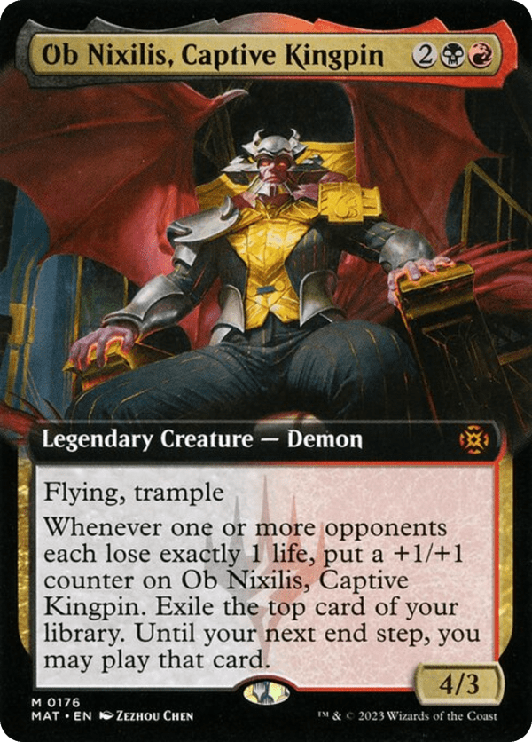 Ob Nixilis, Captive Kingpin - MAT - 176 - Extended Art - NM - MTG
