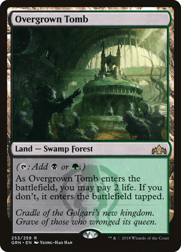 Overgrown Tomb - GRN - 253 - Foil - NM - MTG