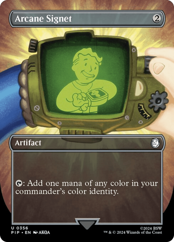Arcane Signet - PIP - 356 - Borderless - NM - MTG