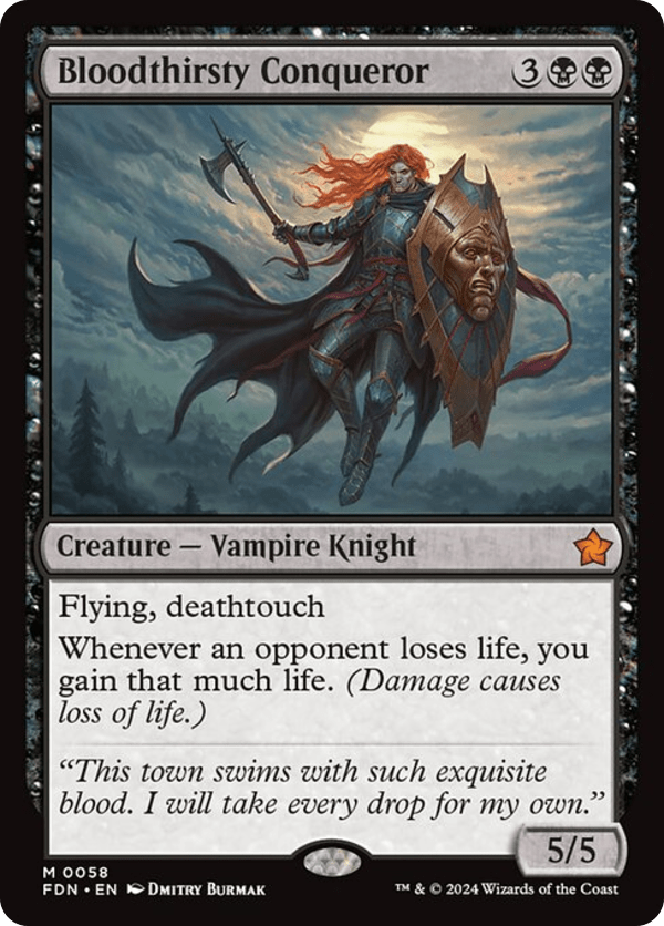 Bloodthirsty Conqueror - FDN - 58 - NM - MTG