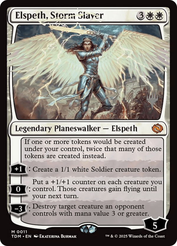 Elspeth, Storm Slayer - PTDM - 11p - Foil - NM - MTG