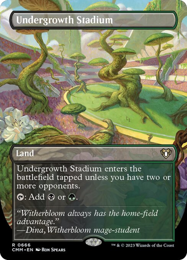 Undergrowth Stadium - CMM - 666 - Borderless - NM - MTG