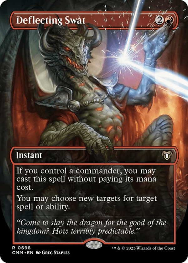 Deflecting Swat - CMM - 698 - Borderless - NM - MTG