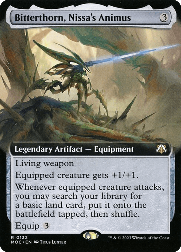 Bitterthorn, Nissa's Animus - MOC - 132 - Extended Art - NM - MTG