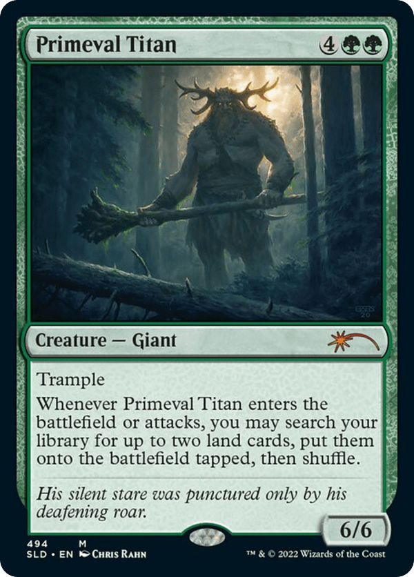 Primeval Titan - SLD - 494 - Secret Lair - Foil - NM - MTG