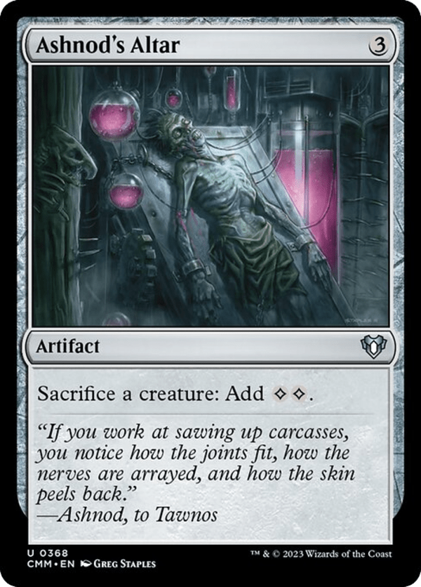 Ashnod's Altar - CMM - 368 - NM - MTG