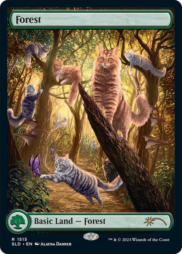 Forest - SLD - 1515 - Secret Lair - Foil - NM - MTG