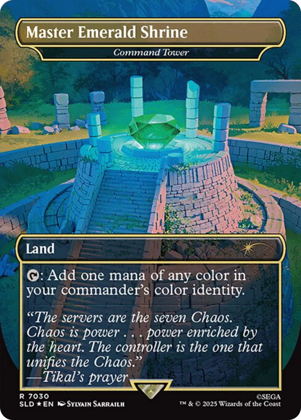 Command Tower - SLD - 7030 - Secret Lair - Foil - NM - MTG
