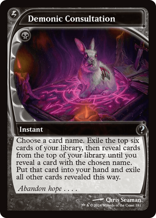 Demonic Consultation - MB2 - 181 - NM - MTG