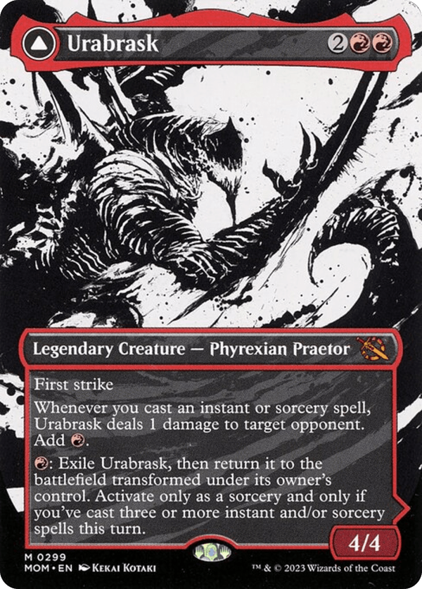Urabrask // The Great Work - MOM - 299 - Borderless - NM - MTG