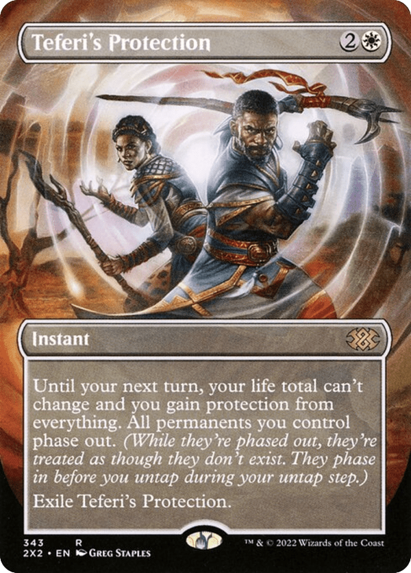 Teferi's Protection - 2X2 - 343 - Borderless - NM - MTG