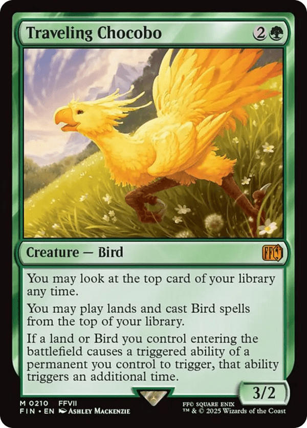 Traveling Chocobo - FIN - 210 - Foil - NM - MTG