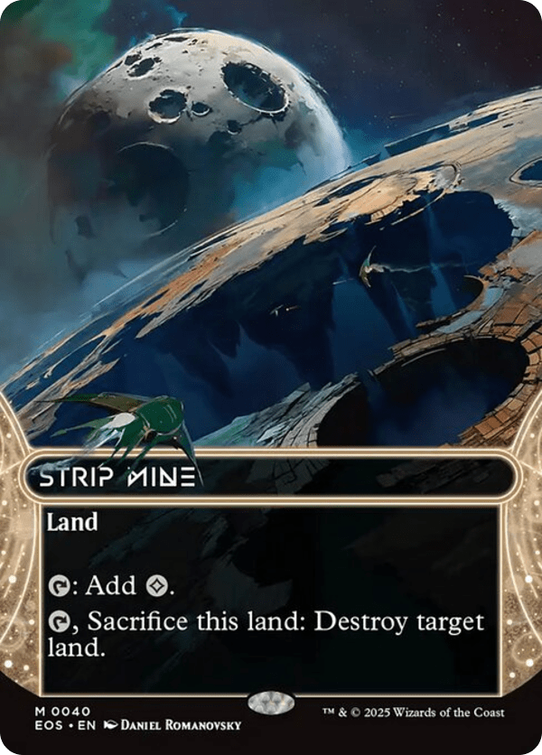 Strip Mine - EOS - 40 - Showcase - NM - MTG