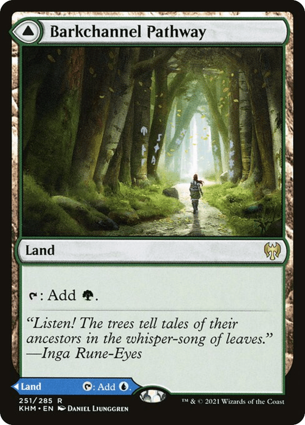 Barkchannel Pathway // Tidechannel Pathway - KHM - 251 - Foil - NM - MTG