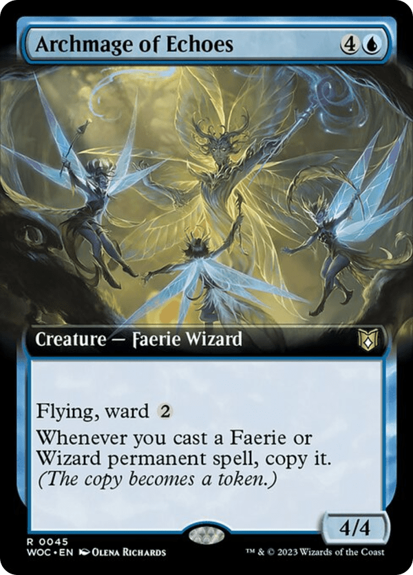 Archmage of Echoes - WOC - 45 - Extended Art - NM - MTG