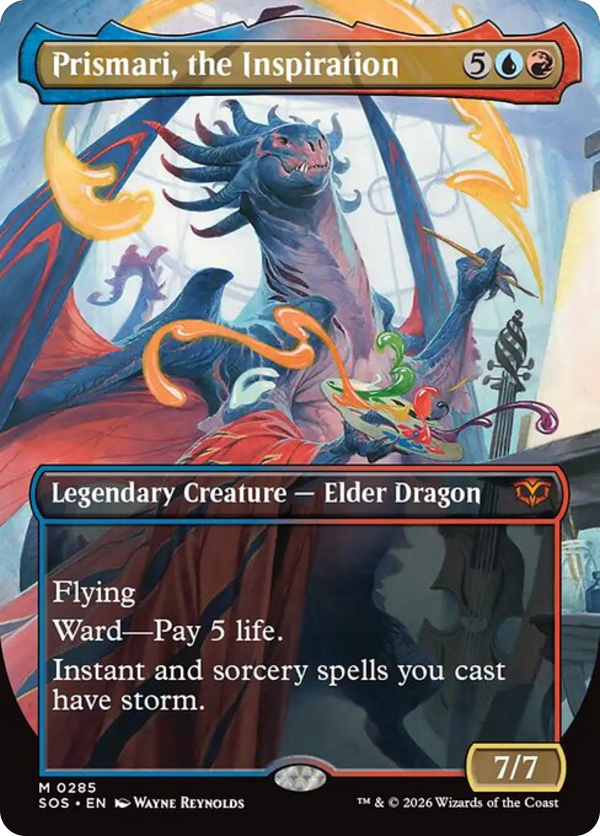 Prismari, the Inspiration - SOS - 285 - Borderless - Foil - NM - MTG