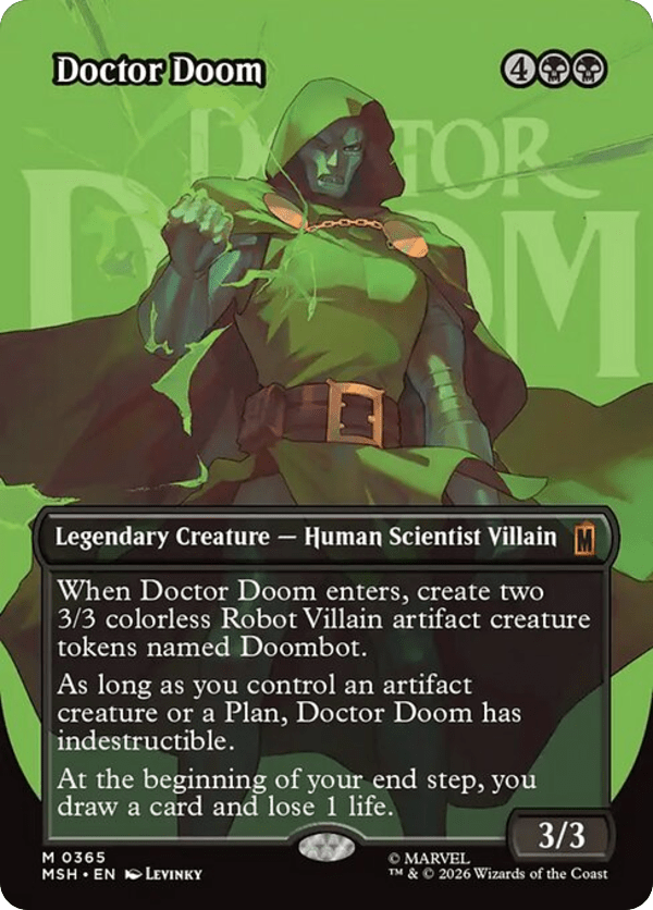 Doctor Doom - MSH - 365 - Borderless - Foil - NM - MTG