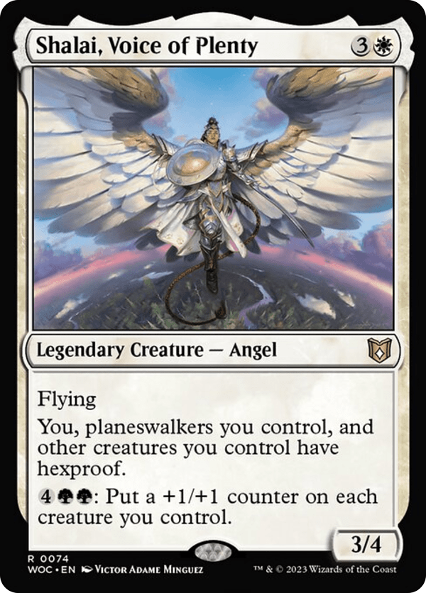 Shalai, Voice of Plenty - WOC - 74 - NM - MTG