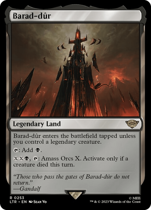 Barad-dur - LTR - 253 - Foil - NM - MTG