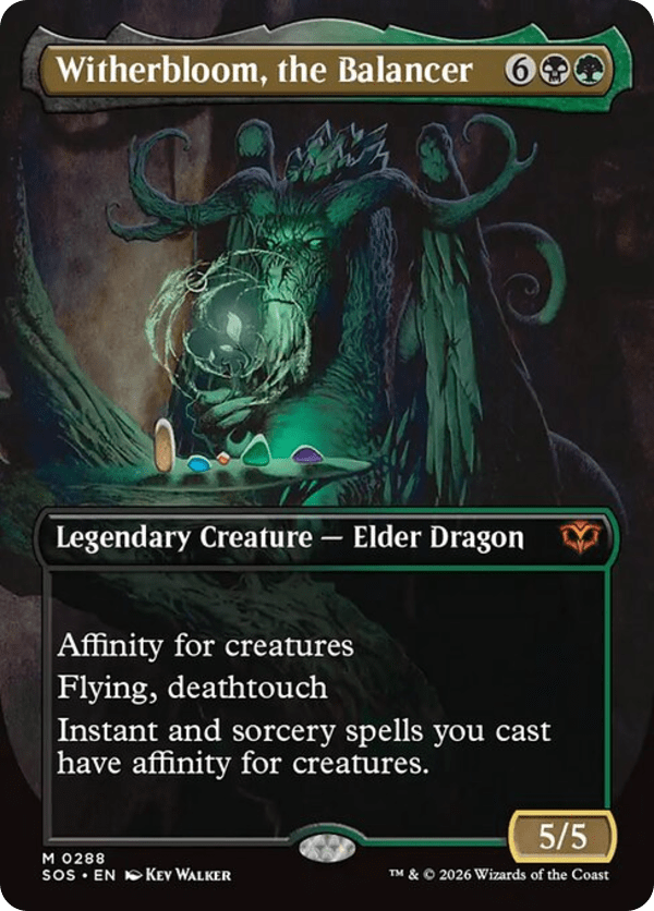 Witherbloom, the Balancer - SOS - 288 - Borderless - Foil - NM - MTG