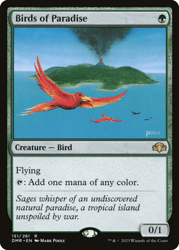 Birds of Paradise - DMR - 151 - Foil - NM - MTG