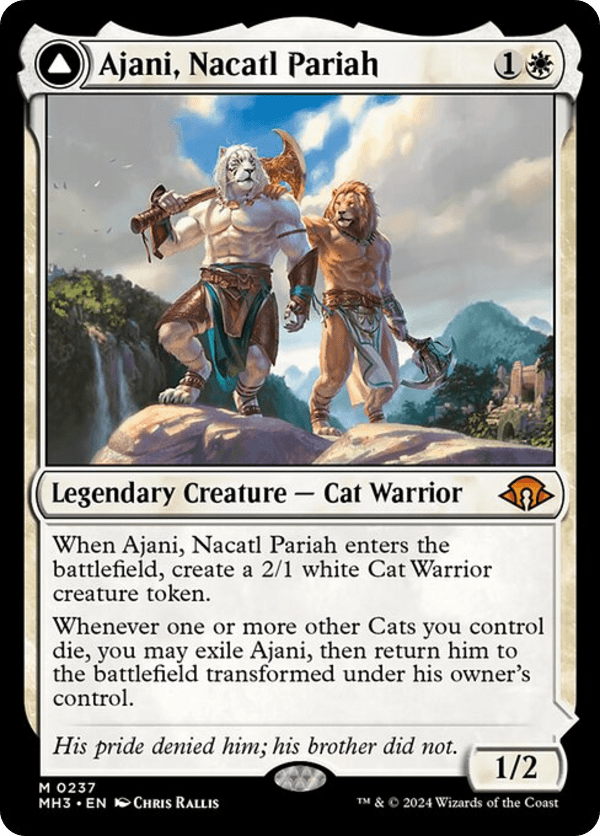 Ajani, Nacatl Pariah // Ajani, Nacatl Avenger - MH3 - 237 - NM - MTG