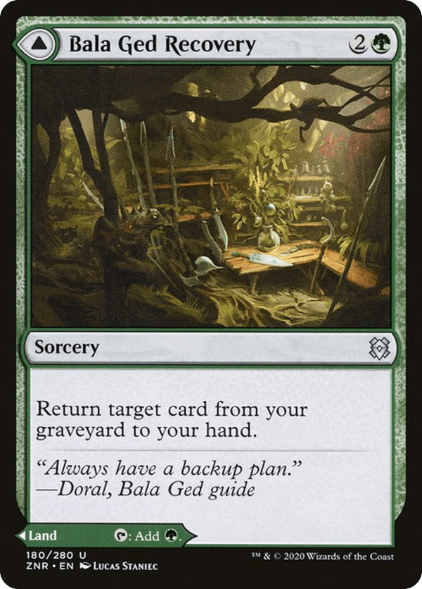 Bala Ged Recovery // Bala Ged Sanctuary - ZNR - 180 - Foil - NM - MTG
