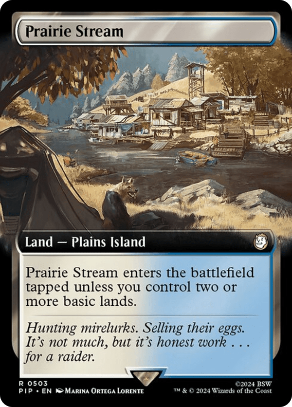 Prairie Stream - PIP - 503 - Extended Art - NM - MTG