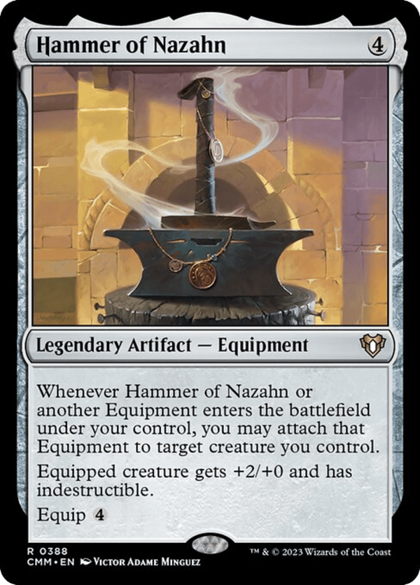 Hammer of Nazahn - CMM - 388 - NM - MTG