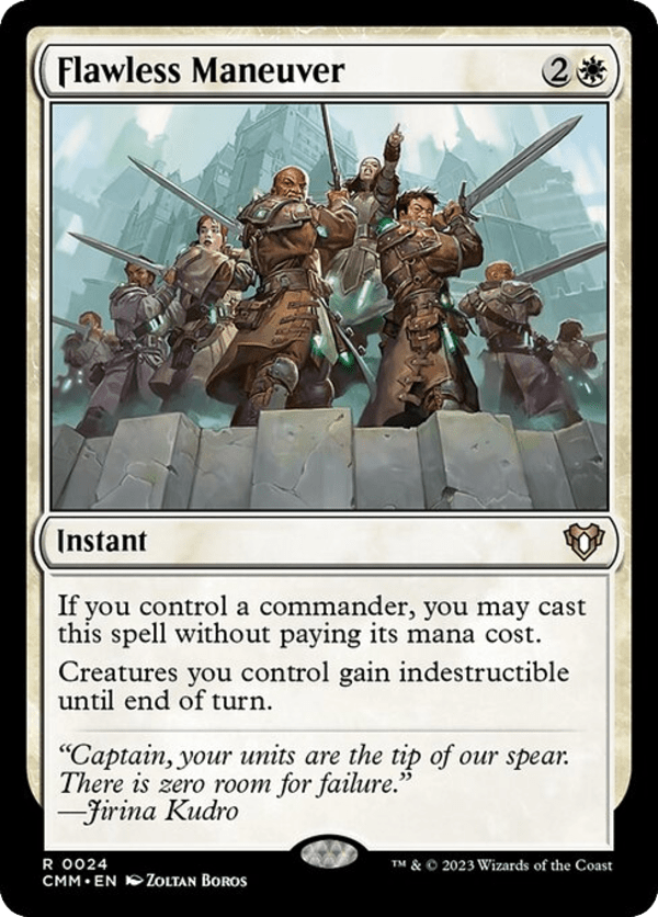 Flawless Maneuver - CMM - 24 - Foil - NM - MTG