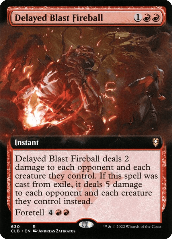 Delayed Blast Fireball - CLB - 630 - Extended Art - NM - MTG