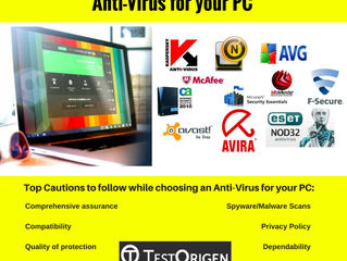 Cautions to follow while choosing an Anti-Virus for your PC