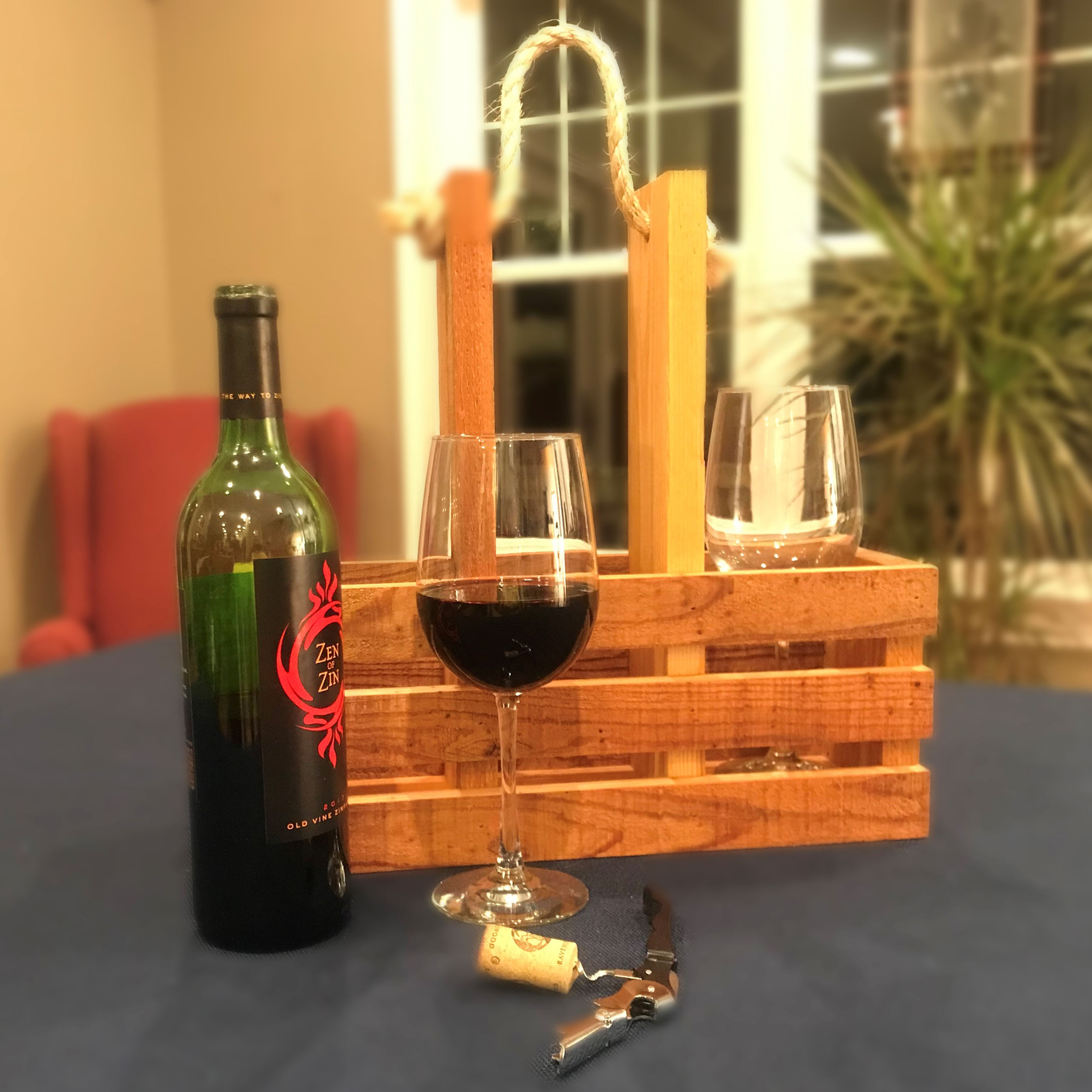 Wine & Glass Caddy